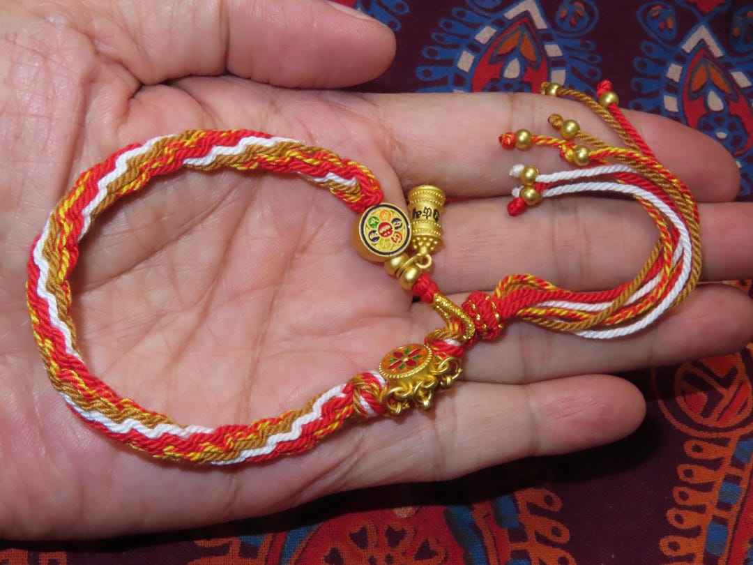 Talisman Rope Nepal Tibet Buddhist Handmade Muliti-colored Rope Talisman Bracelet (k7 ...