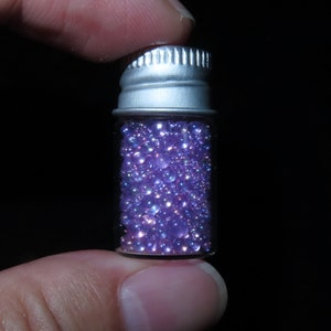 Nepal Tibet Buddhist Gautama Buddha Fantasy Light Purple Sarira Relics Strong Sub (q1)