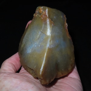 Beautiful Malaysia Natural Green Multicolor Agate Raw Rough Stone (d3)
