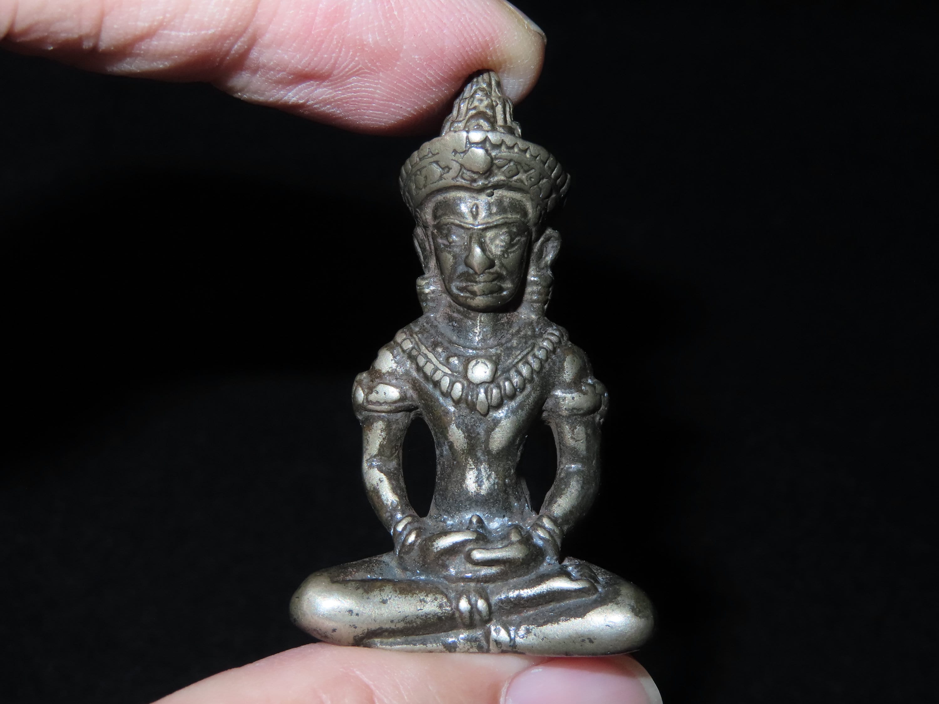 タイ・クメール仏教ブロンズ座仏ミニチュア像（j3） - Etsy 日本