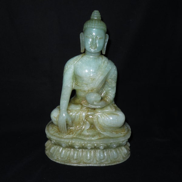 Large Jade Buddha Statue Etsy
