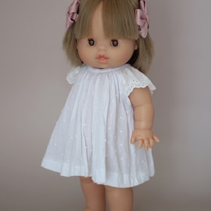 Minikane doll clothes,Embroidered raglan sleeve doll dress for Minikane 34cm and 37cm dolls, doll clothes