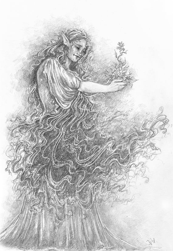 Art Print Pencil Drawing Elven Fantasy Fairy Fae Etsy Art Print Pencil Drawing Elven Fantasy Fairy Fae Etsy