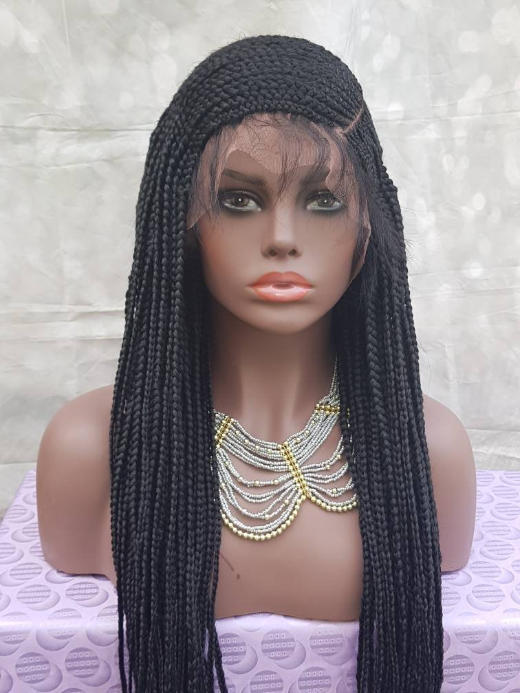 side wig lace braided cut braids weave box hair cornrow ghana col