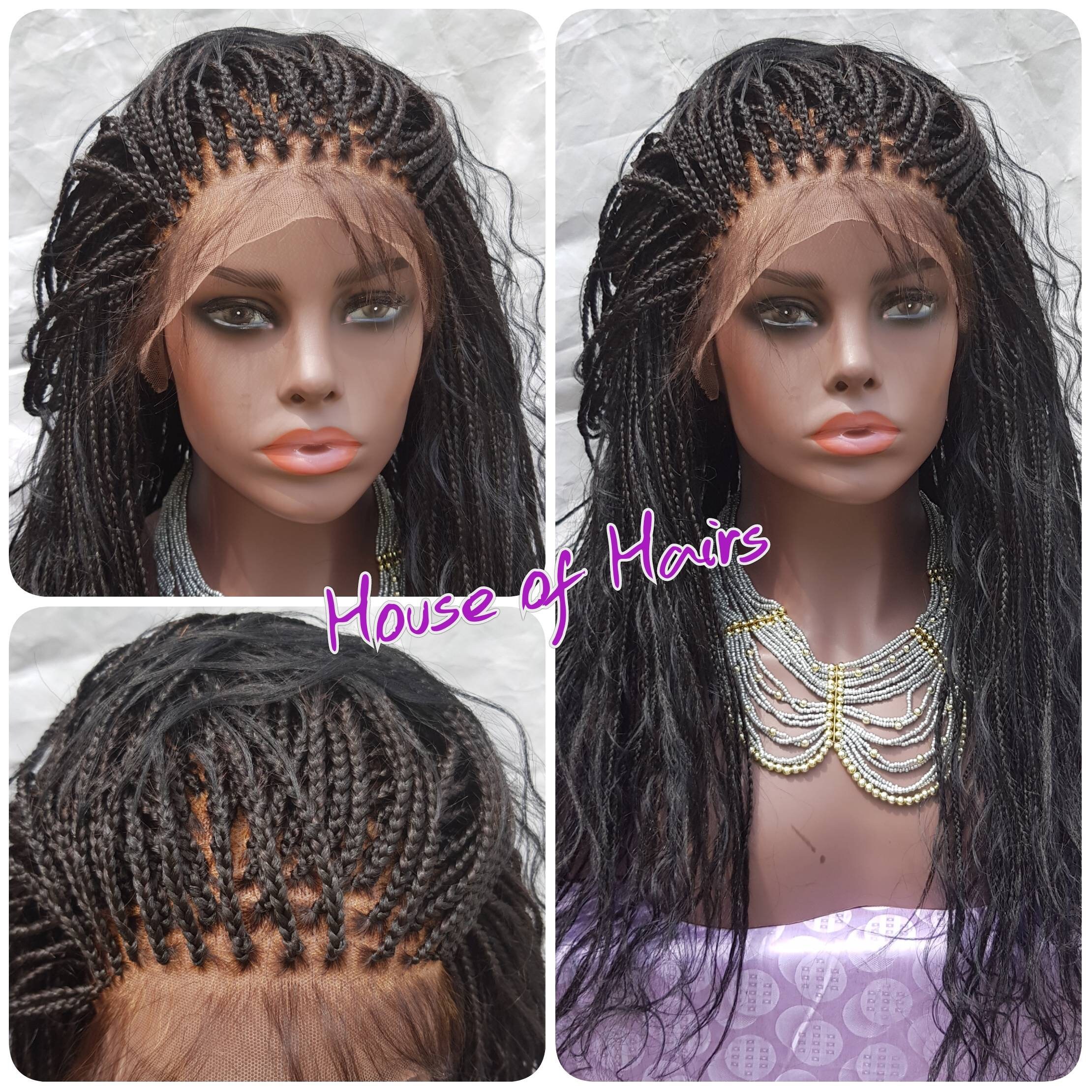 Handmade Glueless Boho Mermaid Braids Medium Box Braids 13x6