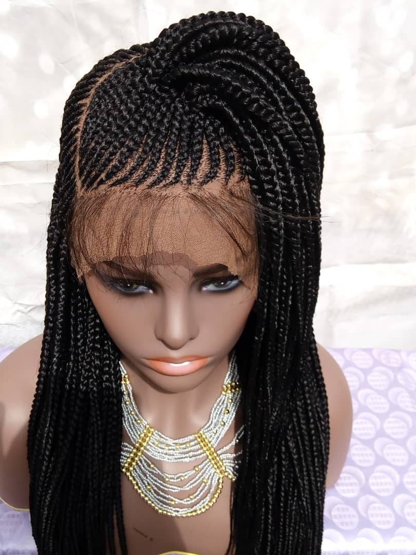Braided Frontal Wig Ket Inspired Braids Cornrow Ghana Weave