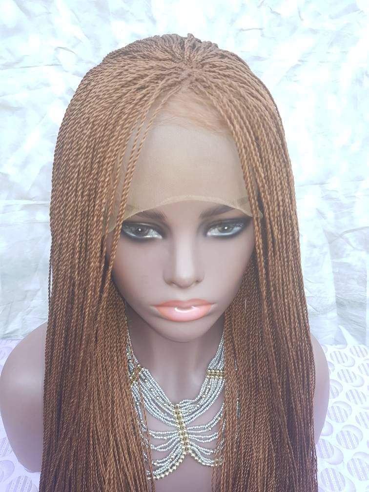 glueless braids micro handmade twist wig senegalese lace colour