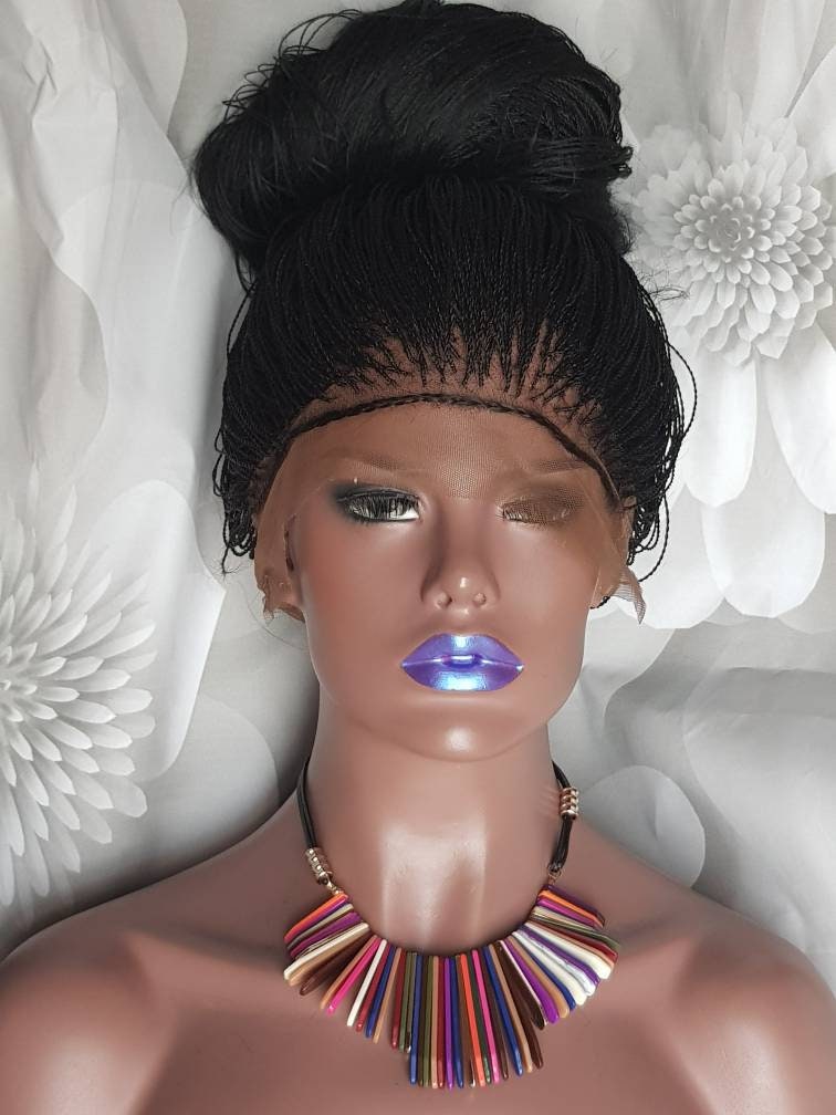 Handmade Glueless Braided FULL Lace Wig Million Senegalese Twist colour