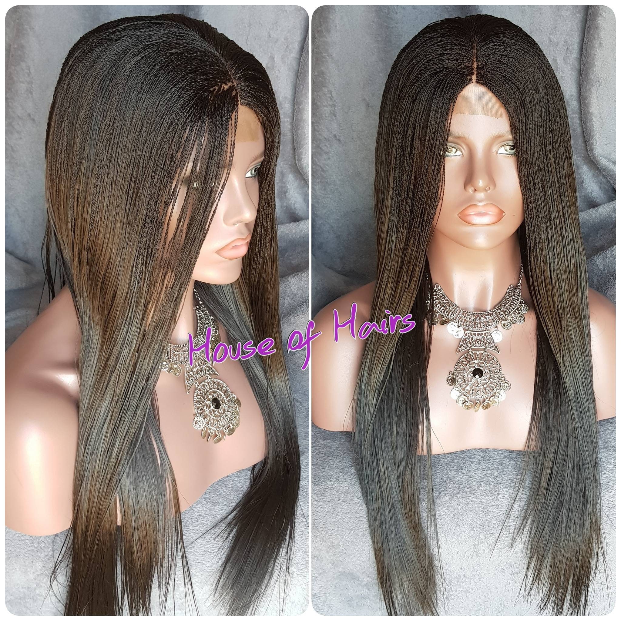 Silky Glueless Micro Tiny Million Twist Pick N Drop Closure Wig