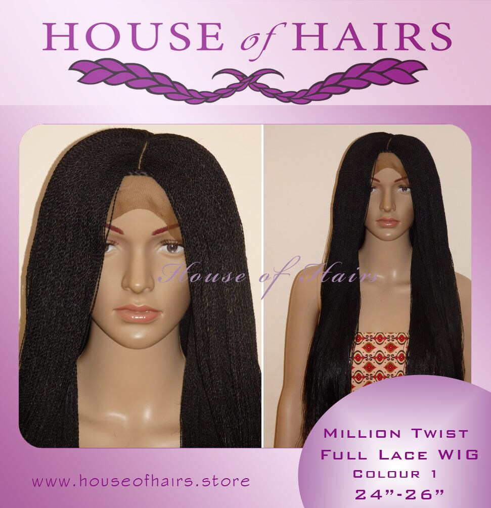Handmade Micro Tiny Million Braids Full Lace Loose Senegalese Twist Colour 1 Black 24-26 Very Full Middle Part Handmade Micro Tiny Million Braids Full Lace Loose Senegalese Twist Colour 1 Black 24-26 Very Full Middle Part