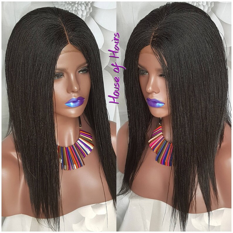 Handmade Glueless Micro Tiny Million Twist Bob Closure Wig Etsy