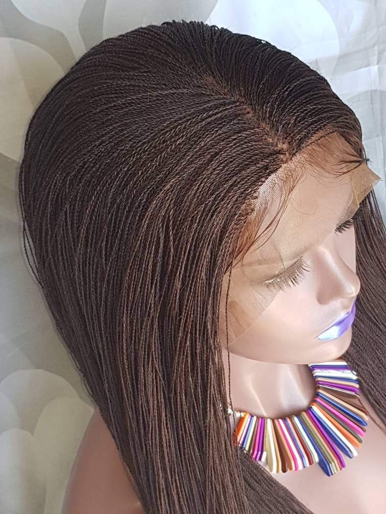 Handmade Glueless Braided FULL Lace Wig Million Senegalese Twist colour