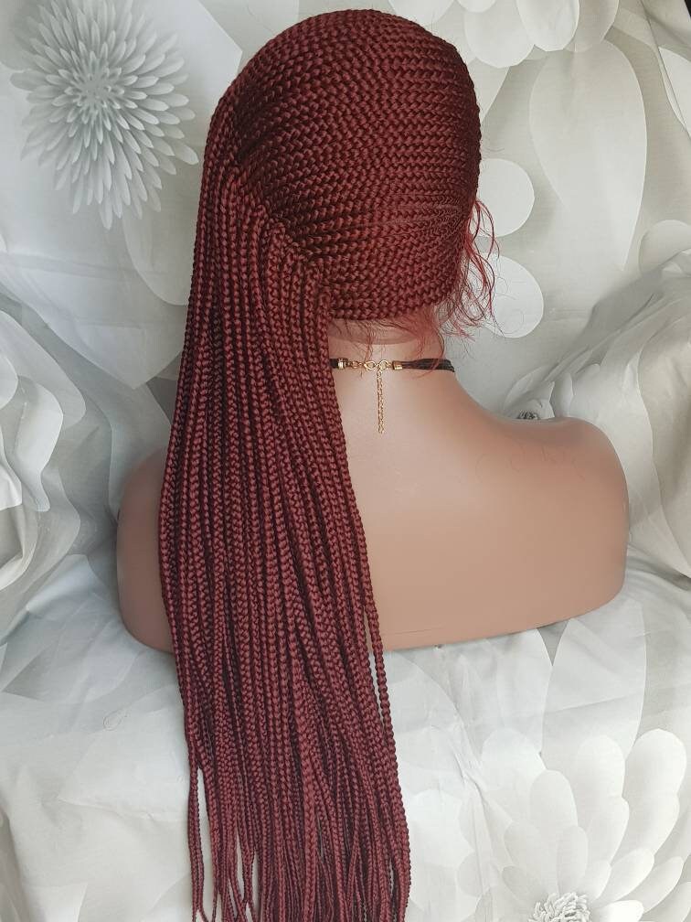 Braided FULL LACE Wig Lemonade Braids Cornrow Ghana Weave Box Braids