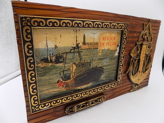 Wall key holder, thermometer, practical vintage o… - image 2