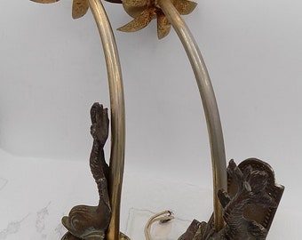 Deux Appliques Murale,Anciennes en BRONZE,Laiton,Années 1900,Style Médiéval,Objet Rare,Fait Main,Déco maison,cadeau vintage,cadeau maison