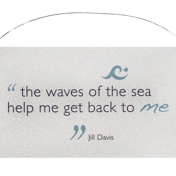 Sea Sign Wall Plaque.  Beach and Sea Lovers Gift. The Waves of The Sea Quote.