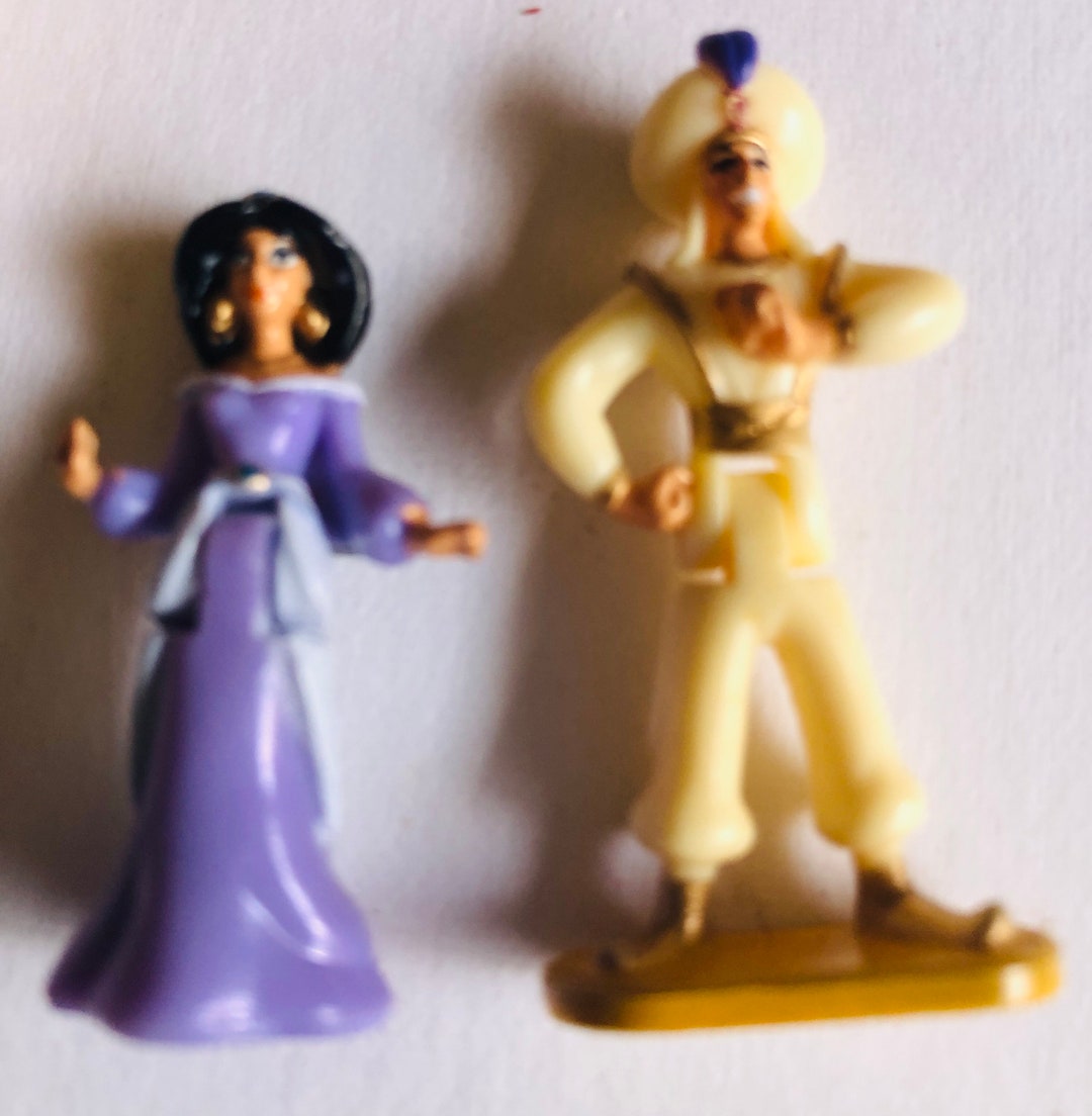 Disney Aladdin and Jasmine Figurines only Once Etsy