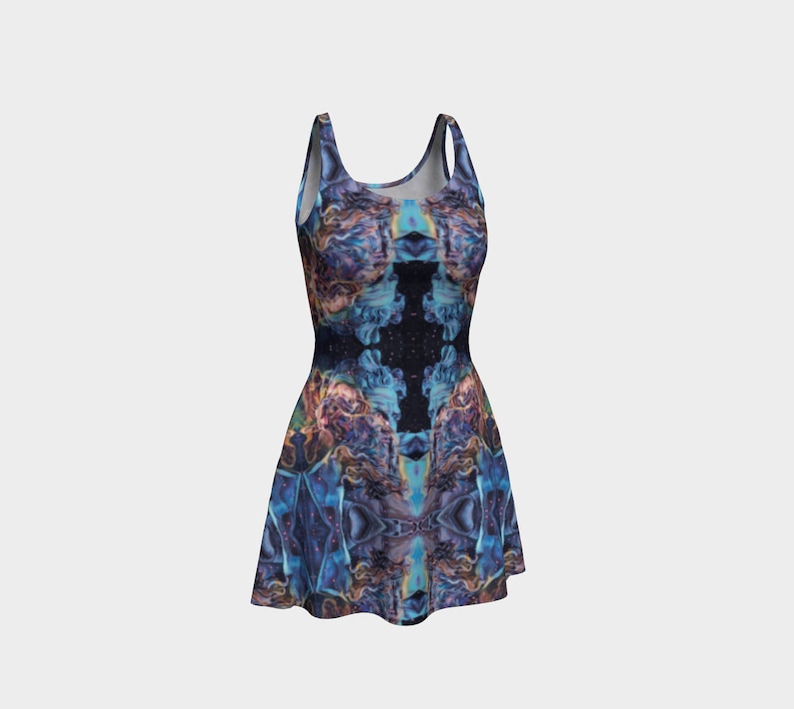 Poseidon's Kiss Flare Dress Space Constellation | Etsy