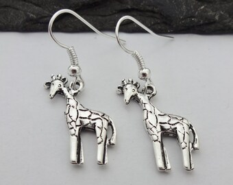 Giraffe Earrings, Charm Earrings, Giraffe Gifts, Animal Earrings, Giraffe Jewellery, Animal Jewelry, Giraffe Jewelry, Giraffe Gift, Animals