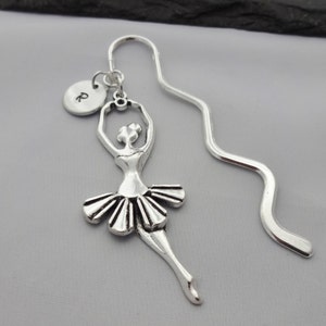 Initial Ballet Bookmark, Ballet Bookmark, Ballerina Gift, Hand Stamped, Ballet Gifts, Ballerina Bookmark, Readers Gift, Book Lover Gifts