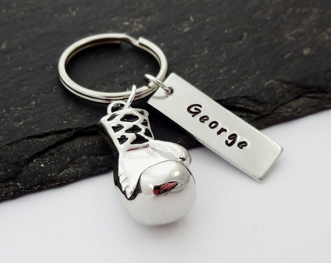 Personalised Boxing Keyring Gift for Boxer Boxing Glove Etsy UK