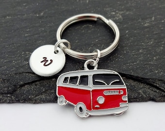 personalised campervan keyring