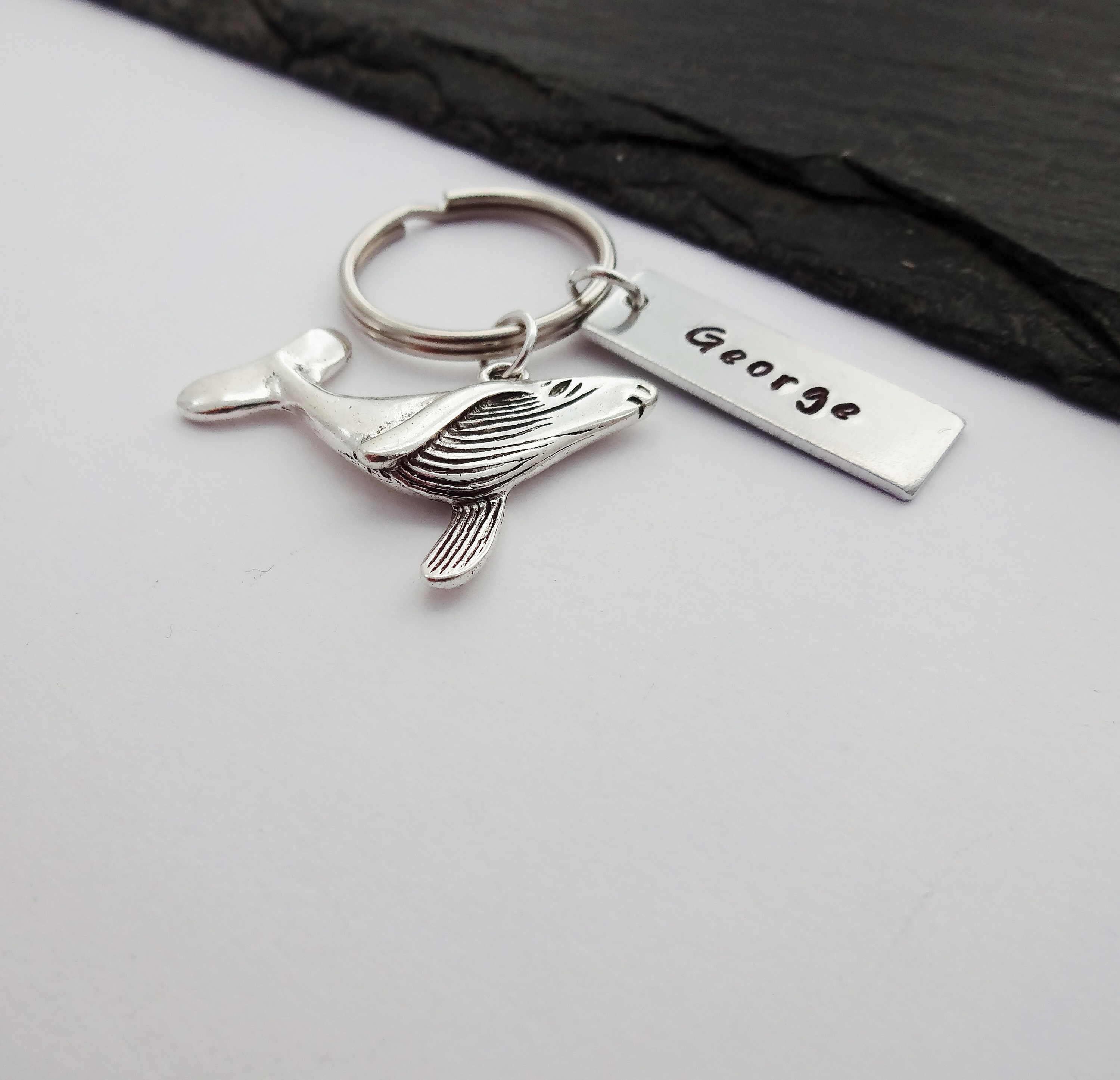 Whale Keyring Whale Gifts Name Keyring Whale Keychain Etsy UK