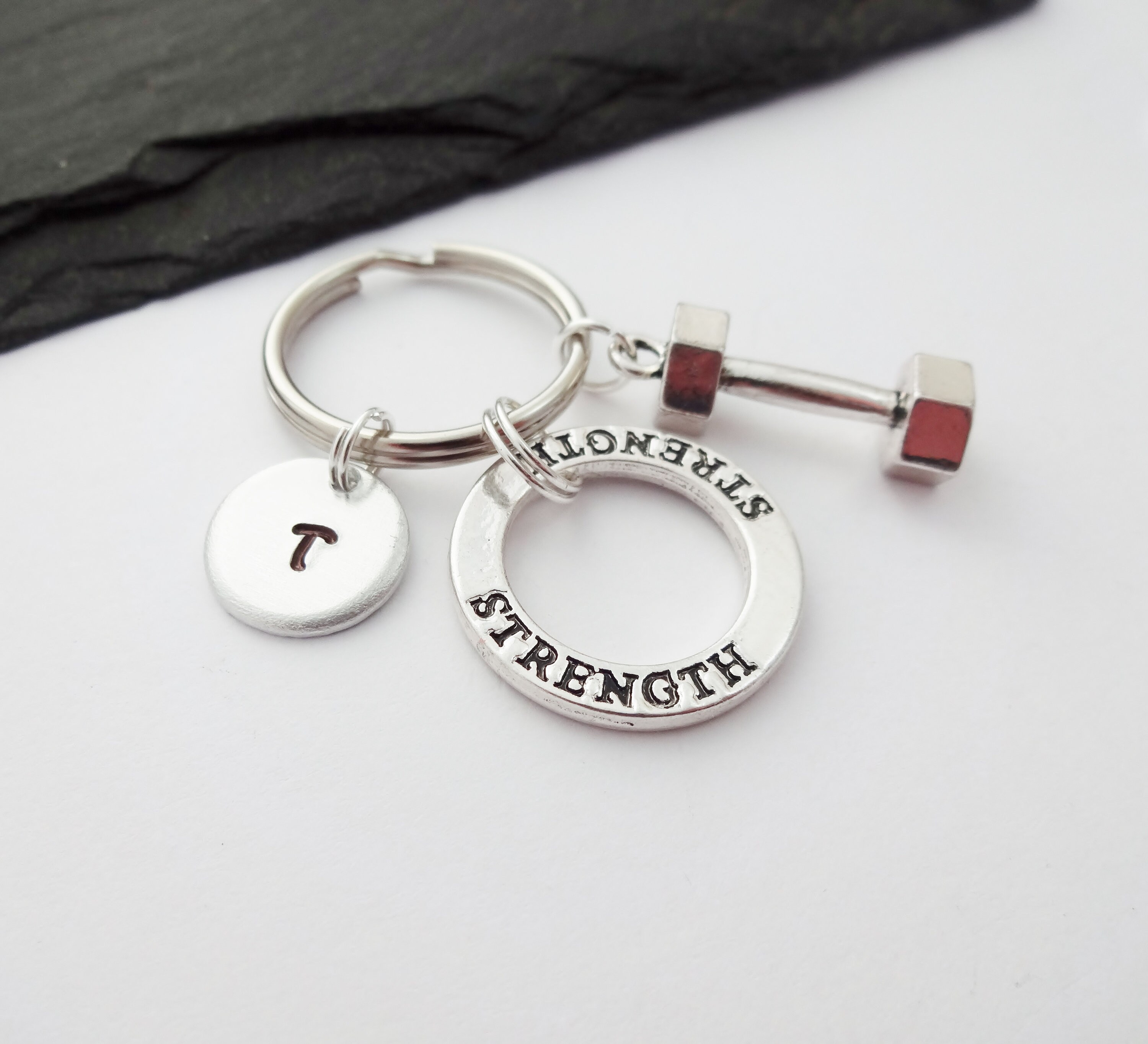 Fitness Keychain Strength Keyring Gym Keyring Weightlifting Etsy UK