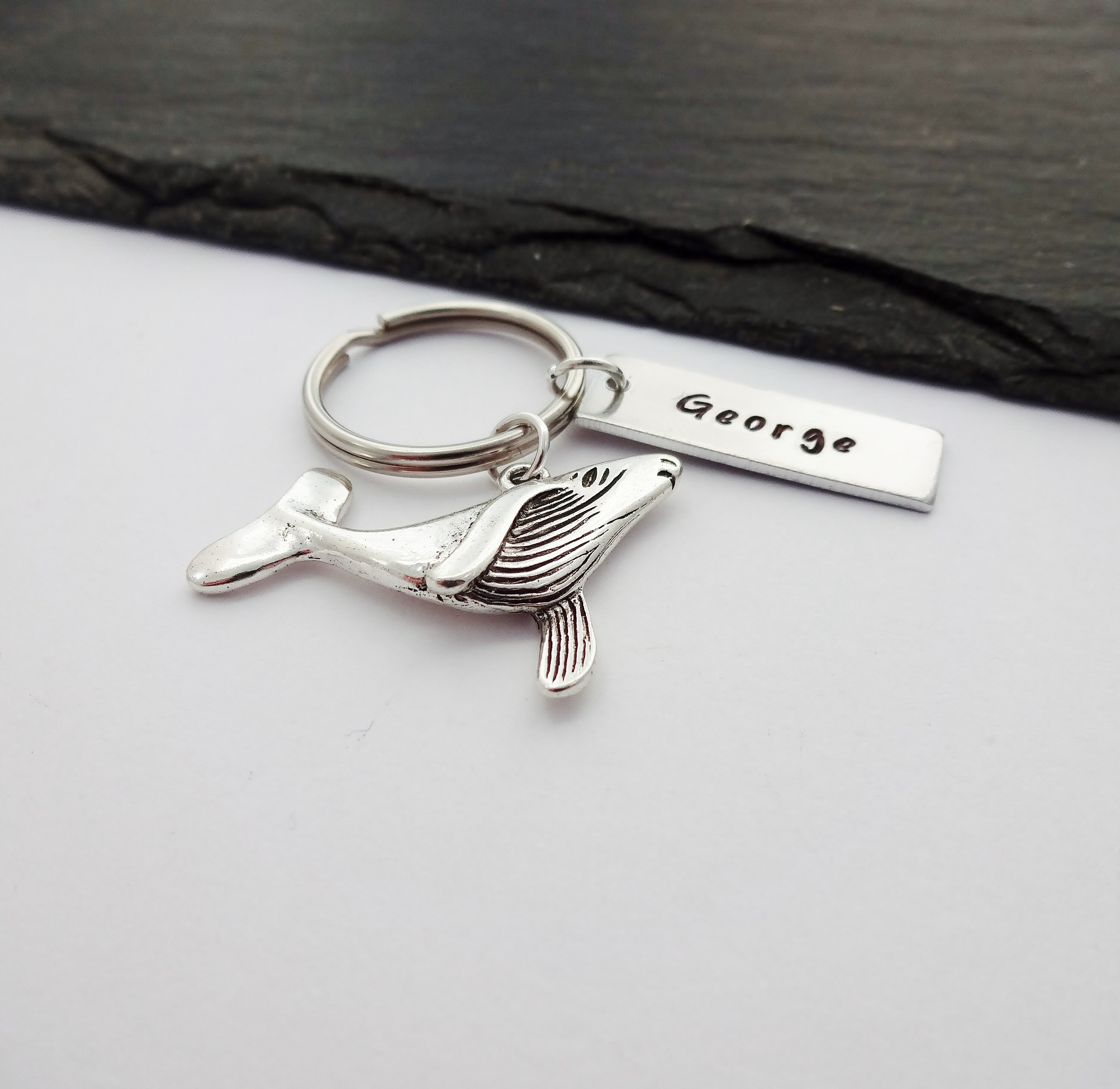 Whale Keyring Whale Gifts Name Keyring Whale Keychain Etsy UK