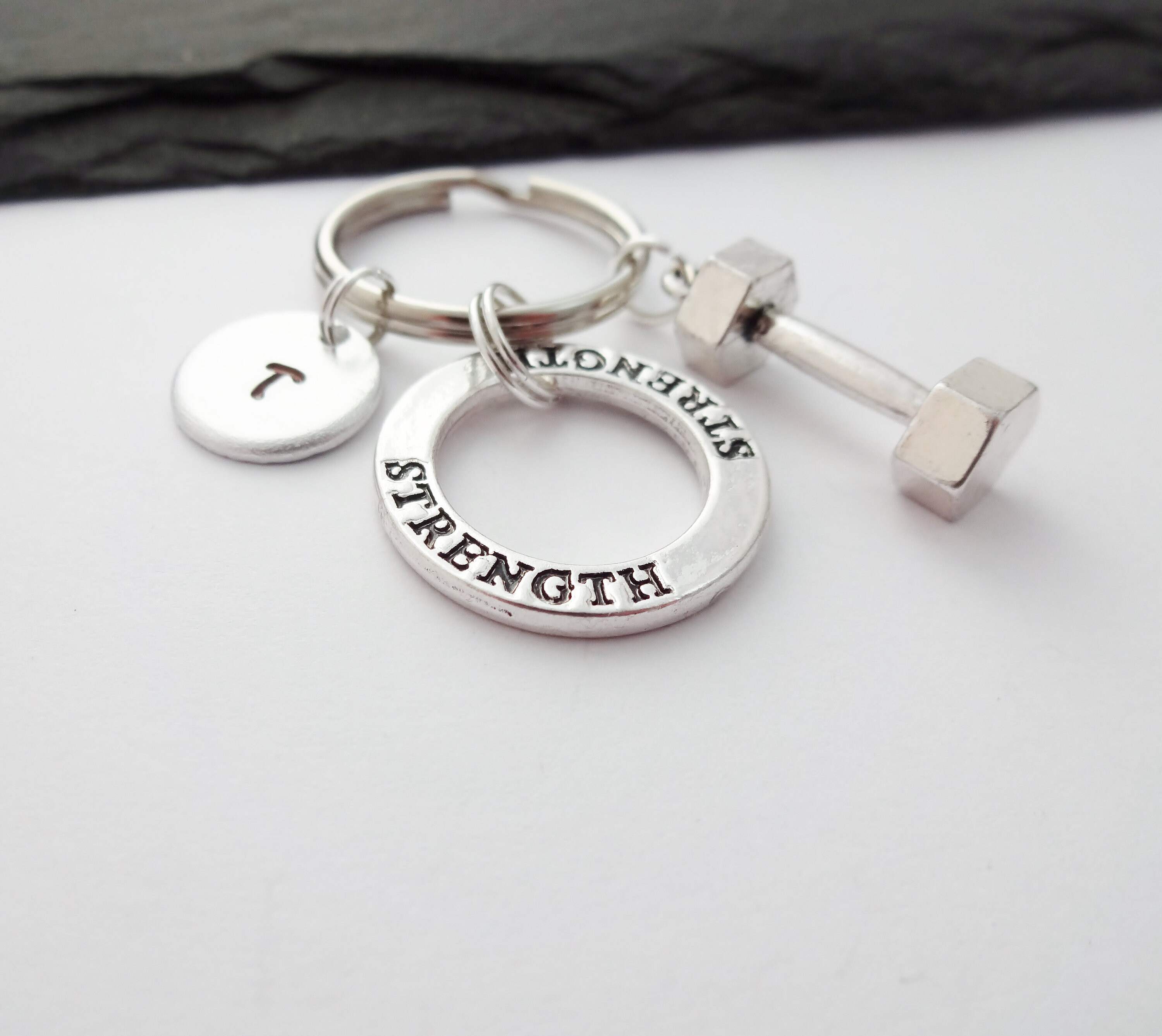 Fitness Keychain Strength Keyring Gym Keyring Weightlifting Etsy UK