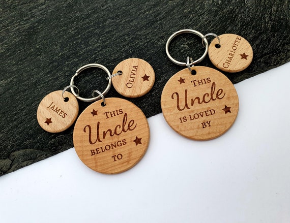 Personalised uncle keyring sale
