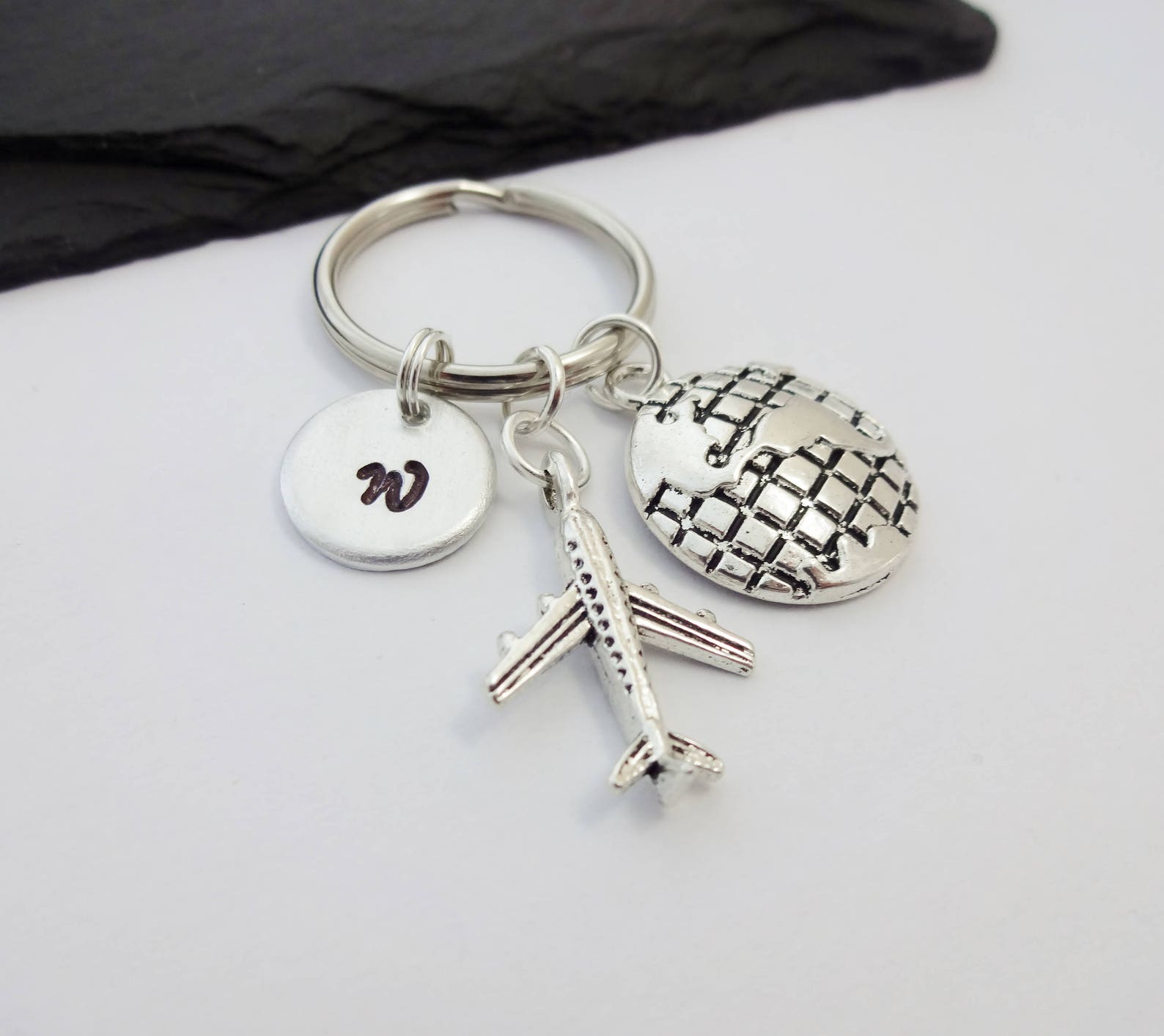 Pilot Keyring Travel Keychain Pilot Gift Plane Keyring Etsy