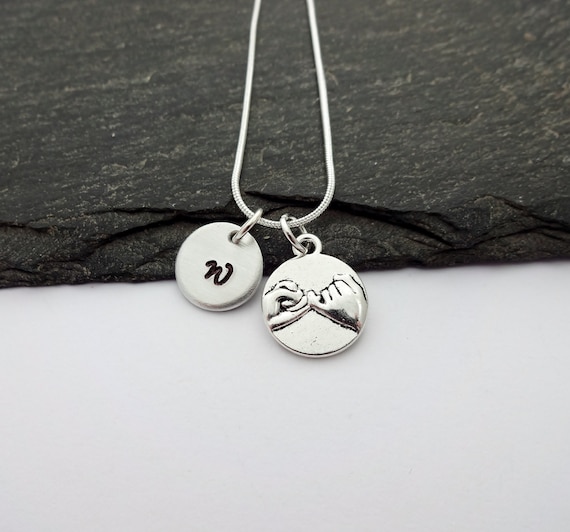 Etsy pinky hotsell promise necklace