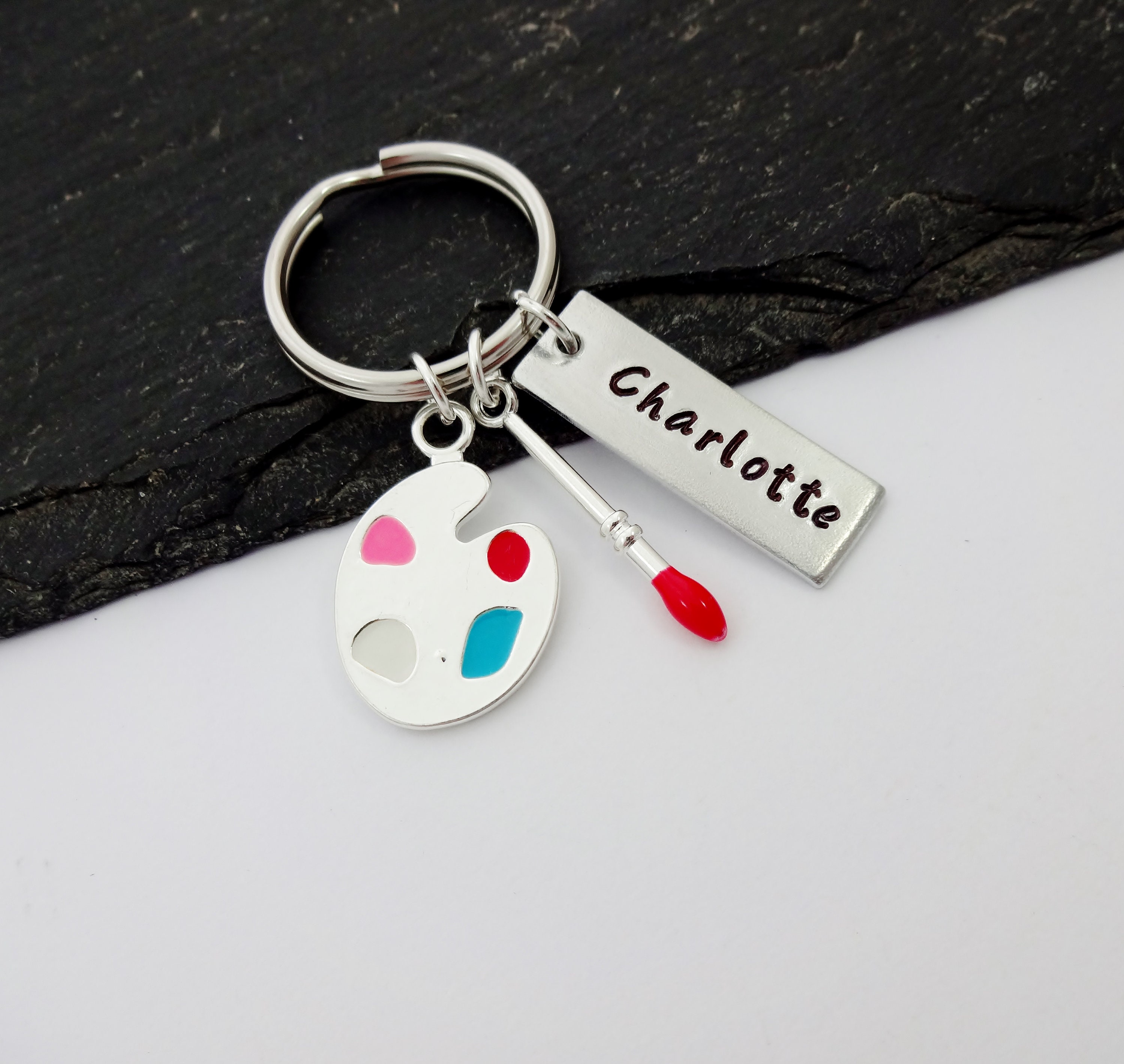 Paint Keychain Personalised Artist Gifts Gift for Artist Etsy UK