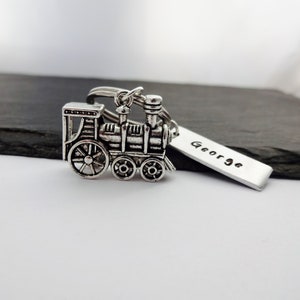 Train Keyring, Train Gifts, Name Keyring, Train Keychain, Personalised Gifts, Charm Keyring, Train Lover Gift, Train Driver Gift image 6