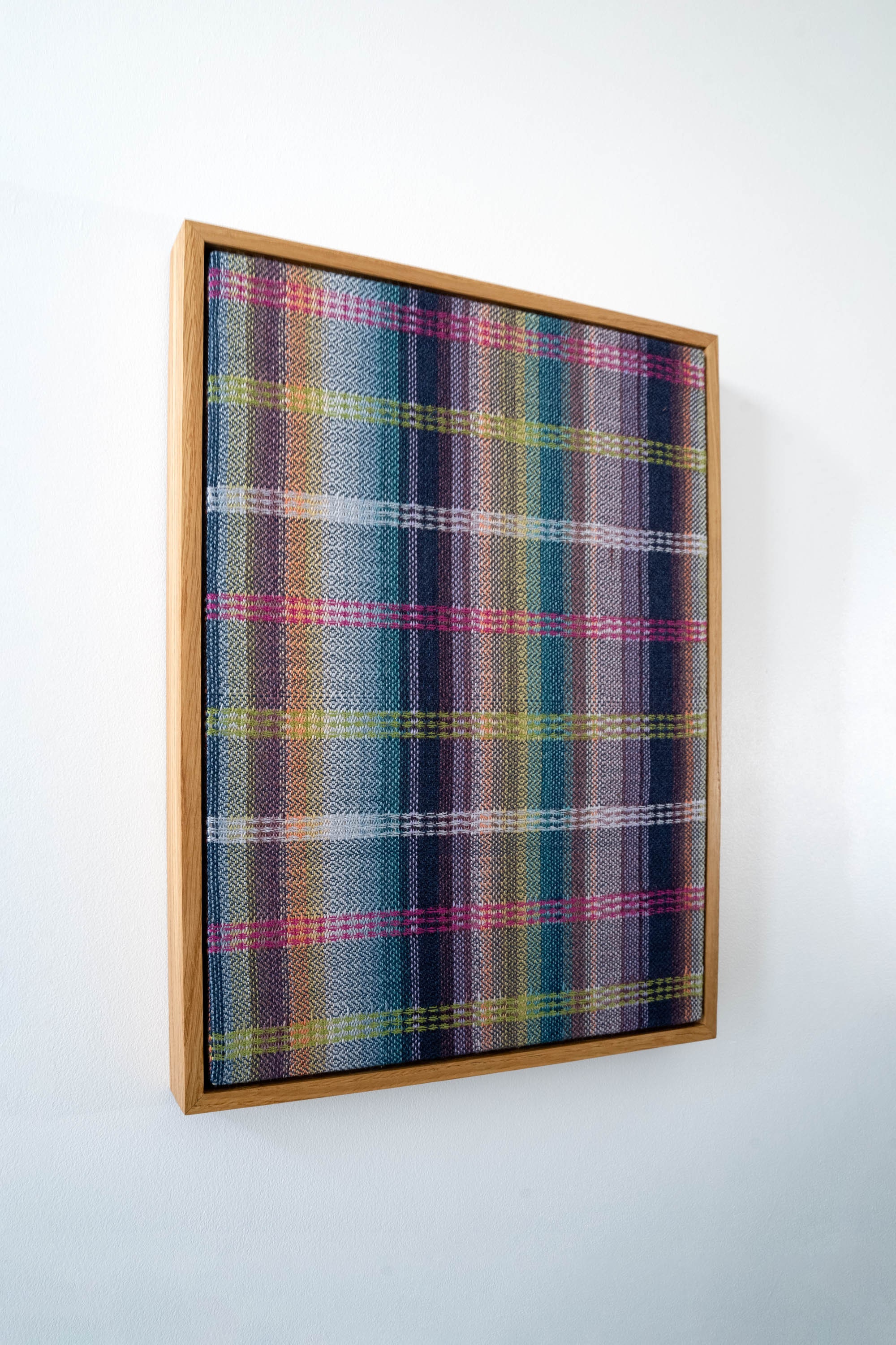 Handwoven Textile Art Framed Woven Wallhanging Fibre Art Etsy