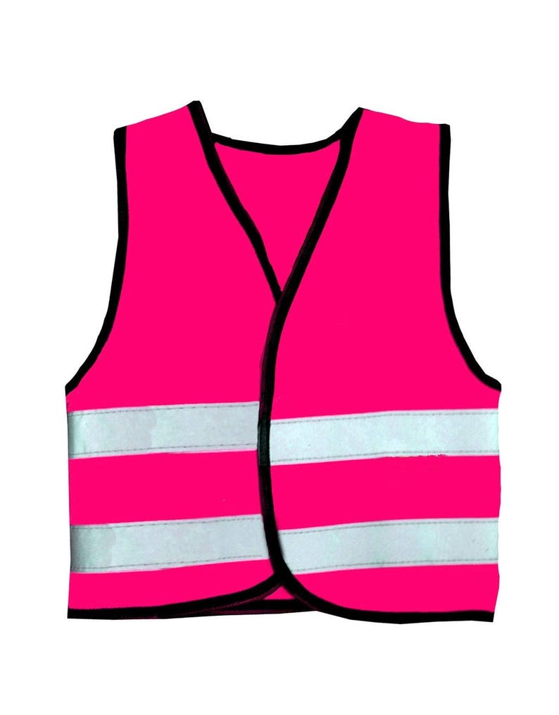 Baby Toddler Hot Pink Vests Reflective Safety Hi Visibility Etsy