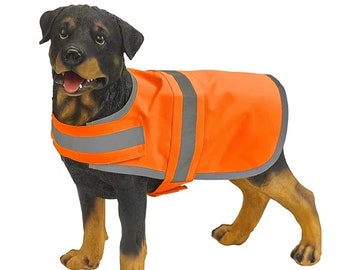 Custom Printed Dog Coat Vest: Reflective Hi Vis Safety Vest