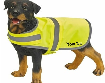 Dog Coat Personalized Hi Vis: Reflective Pet Safety Vest