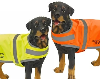 Reflective Hi Vis Dog Coat Custom Printed Safety Vest