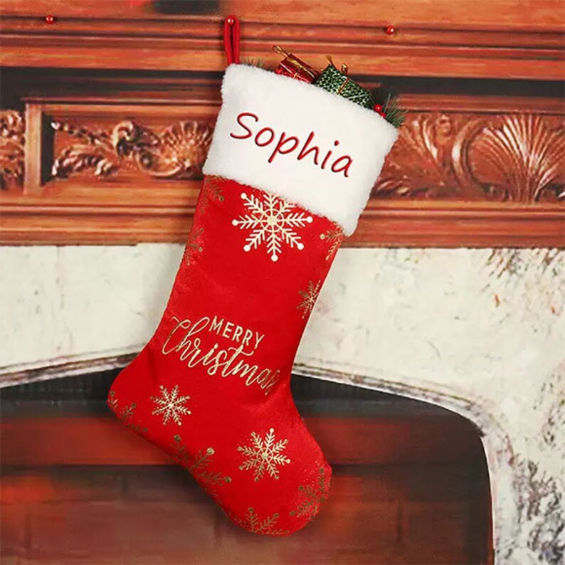 Personalized Christmas Stockings,Christmas gift,christmas stocking,christmas,christmas decor,kids socks image 3
