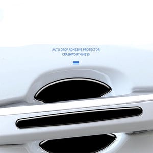 Carbon Fiber Car Door Handle Protector Film: Anti-Scratch Decal Set