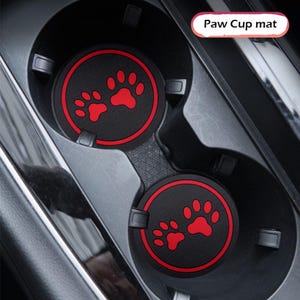 2 STÜCK Auto Halter Matte,Automobile Fahrzeug Matte,Autozubehör,rutschfeste Matte