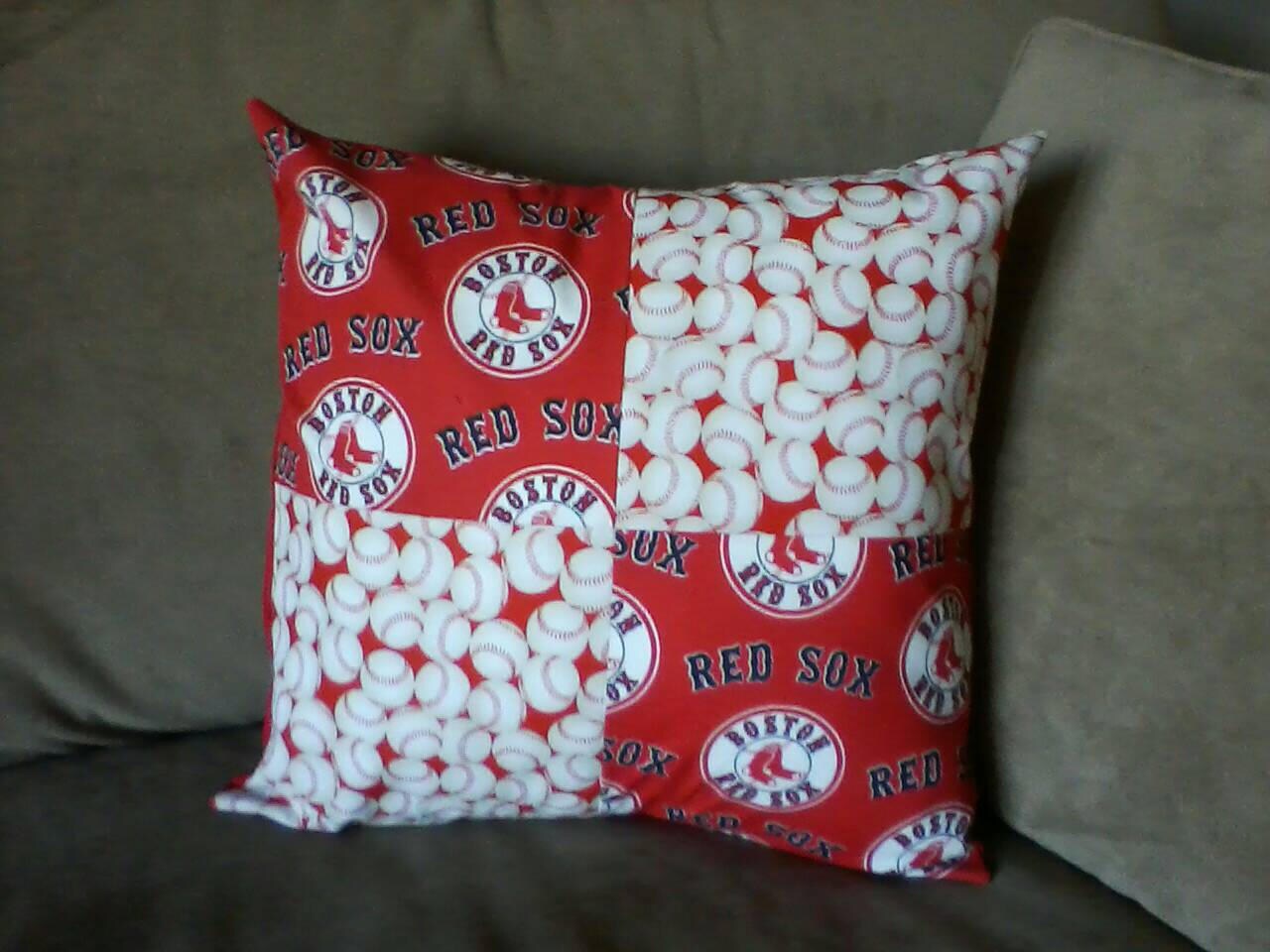 Boston Red Sox Pillow Cover Etsy