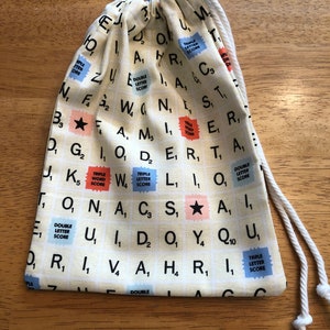 Scrabble Tile bag or gift bag