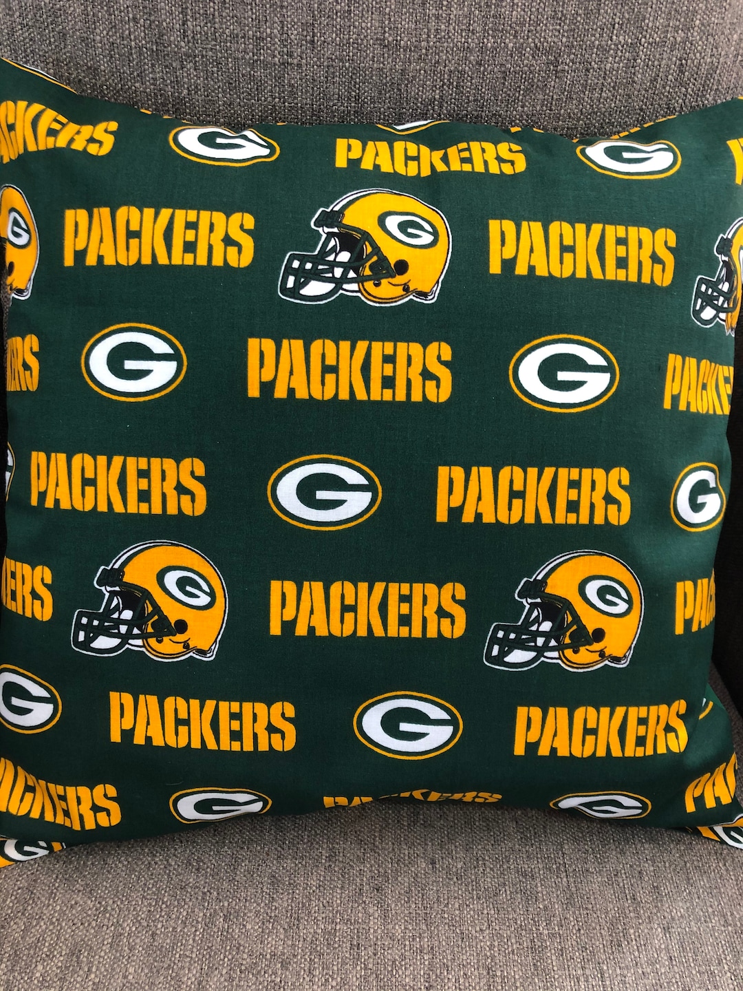 Green Bay Packers Pillow Cover Etsy