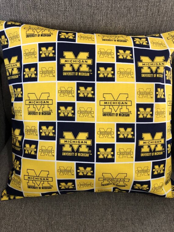 University Of Michigan Pillow Cover Etsy