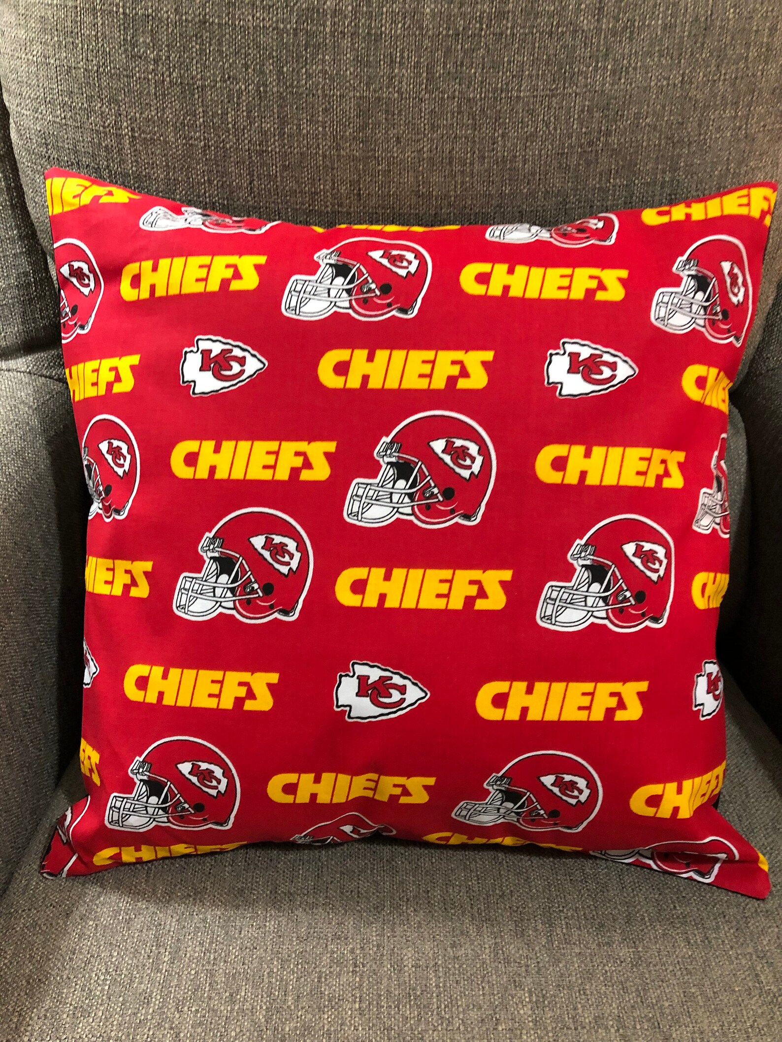 Kansas City Chiefs Pillow Cover Etsy