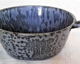 Vintage Granite Ware Gray Speckled Saucepan/ Cooking Pan