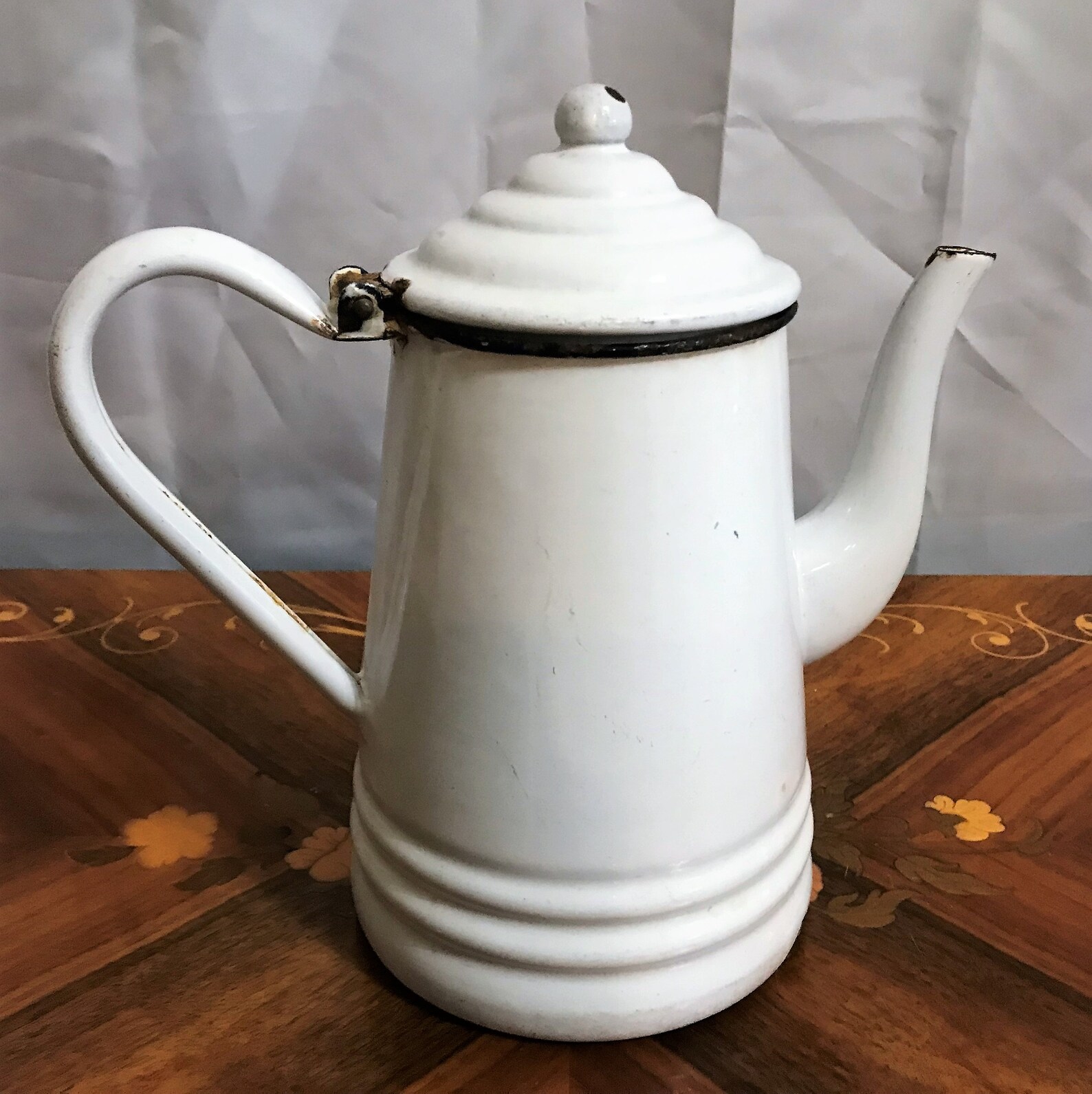 Vintage Enamelware Coffee Pot Cowboy Coffee Pot Camping Pot Etsy